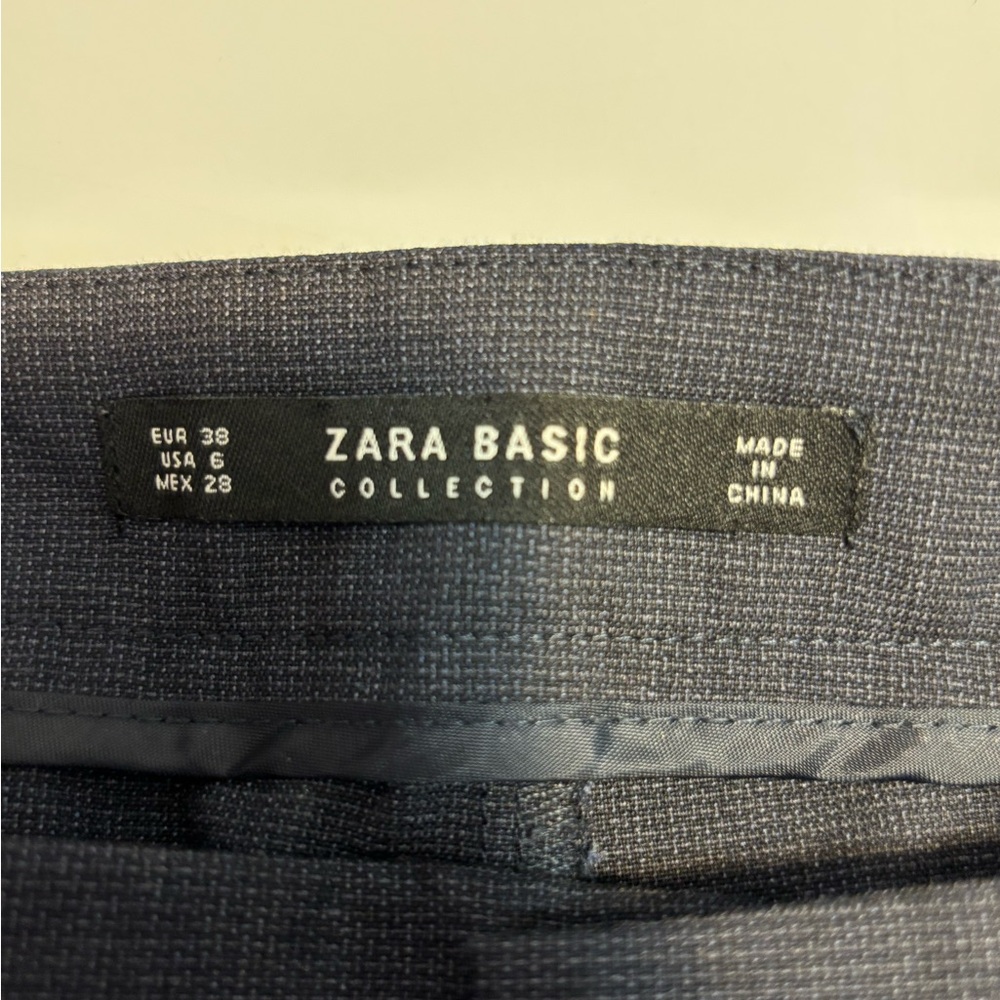 Zara Basic Collection Dark Blue Cuffed Pants Wome… - image 5